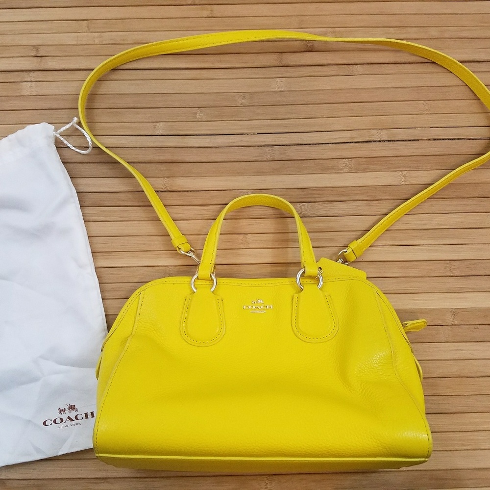 Yellow coach mini nolita satchel yellow